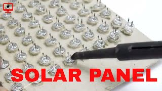 How to make Solar Panel/Solar Cell at home (FREE ENERGY 100%) using LED