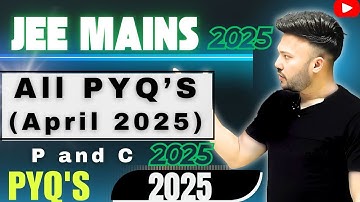 JEE Main 2025 ( All PYQ April Session 2 ) Permutation Combination #math JEE Main PYQ 2025 #jee2026