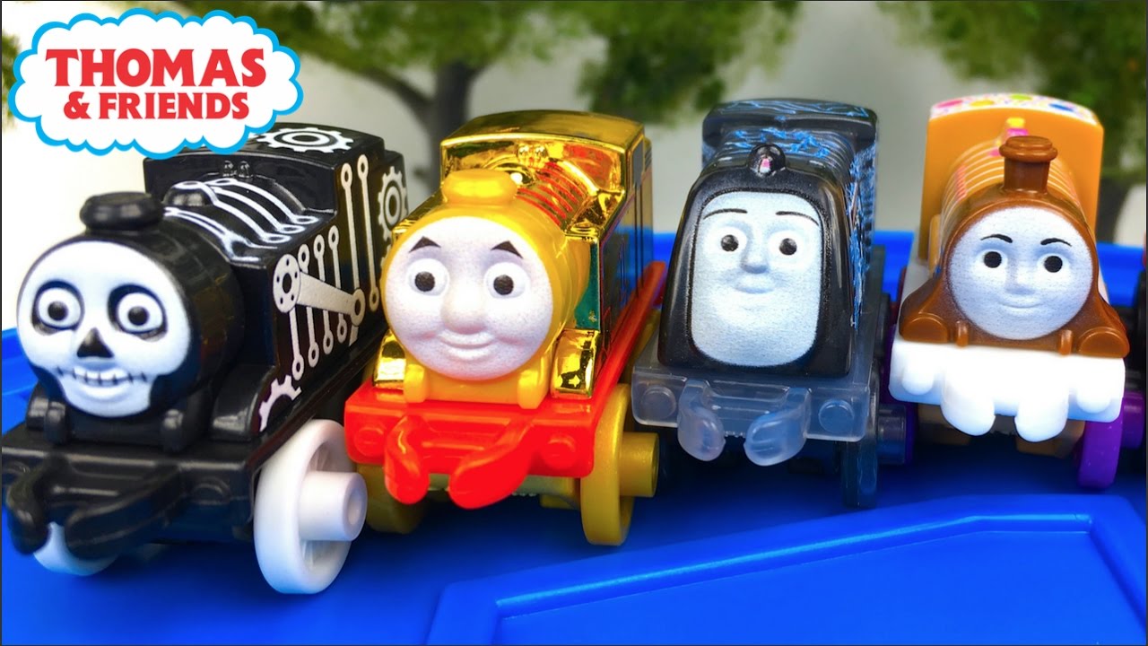 Thomas Minis Coleccionador Con Via Incluye Golden Thomas Maleta Con 16