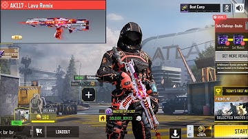 😍 Free Mythic Ak - 117 Lava Remix Gameplay | Call of Duty Mobile | 