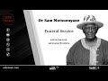 Funeral service for Dr Sam Mokgethi Motsuenyane