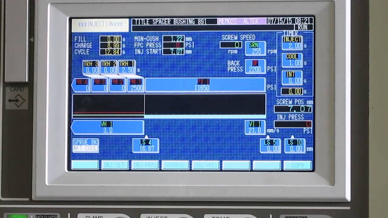 Toshiba EC65 Injection Molding Machine YouTube