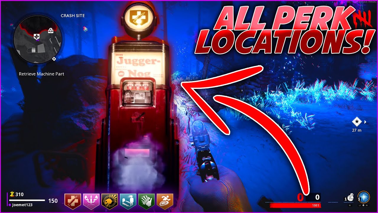DIE MASCHINE ‘ALL PERK LOCATIONS!’ CALL OF DUTY BLACK OPS COLD WAR