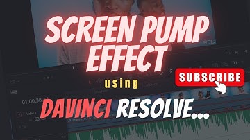 Screen Pump Effect Davinci Resolve #videoediting