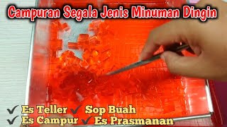 CARA MEMBUAT JELLY / AGAR UNTUK CAMPURAN ES PRASMANAN , ES TELLER , ES CAMPUR , SOP BUAH DLL