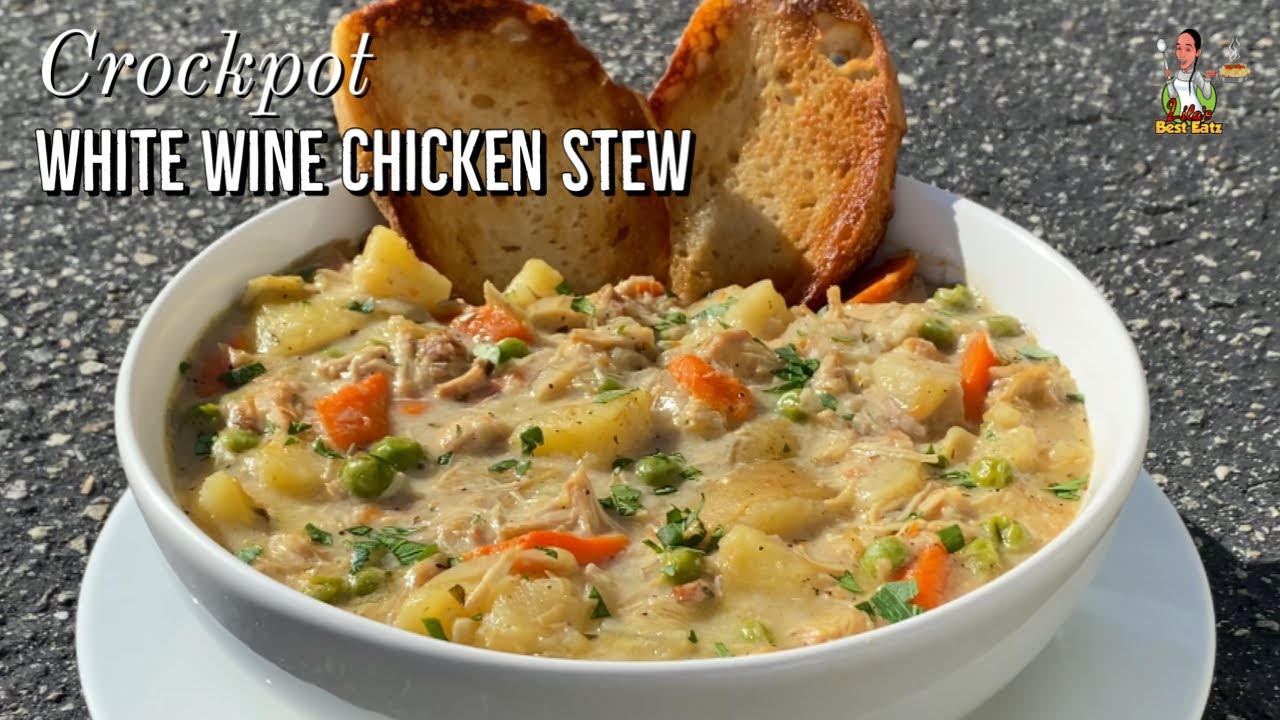 BEST Crockpot White Wine Chicken Stew How To Make Chicken Stew