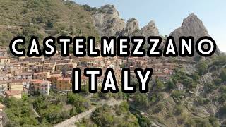 Castelmezzano by drone ⛰️ A Gem in the Lucanian Dolomites  | Aerial stock footage