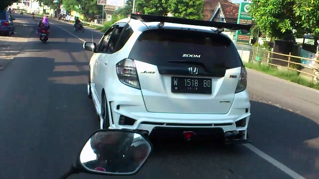 Silincer Knalpotnya 4 Bro Galak Tenan Iki Honda Jazz YouTube