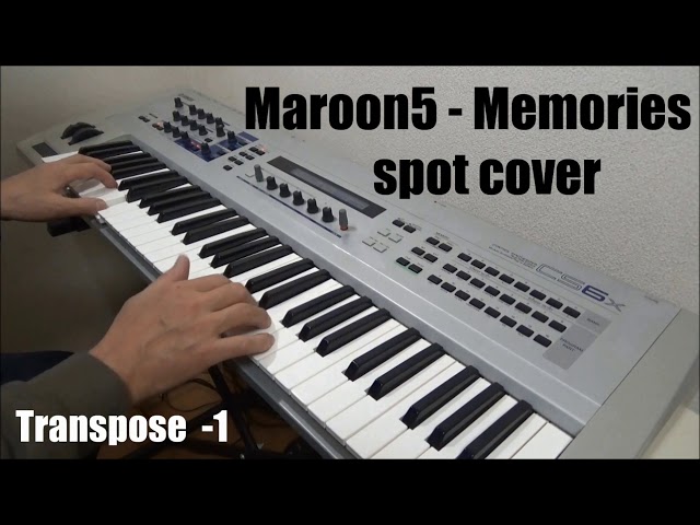 Maroon5 の Memories のサビを簡略演奏 YAMAHA CS6x - YouTube