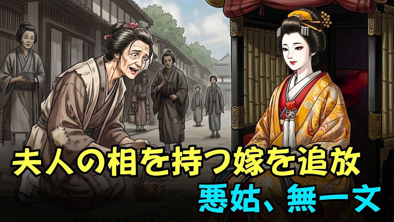 「奥方の相」を持つ嫁を追い出した悪辣な姑――やがて訪れる手痛い報い| 日本昔話・因果応報