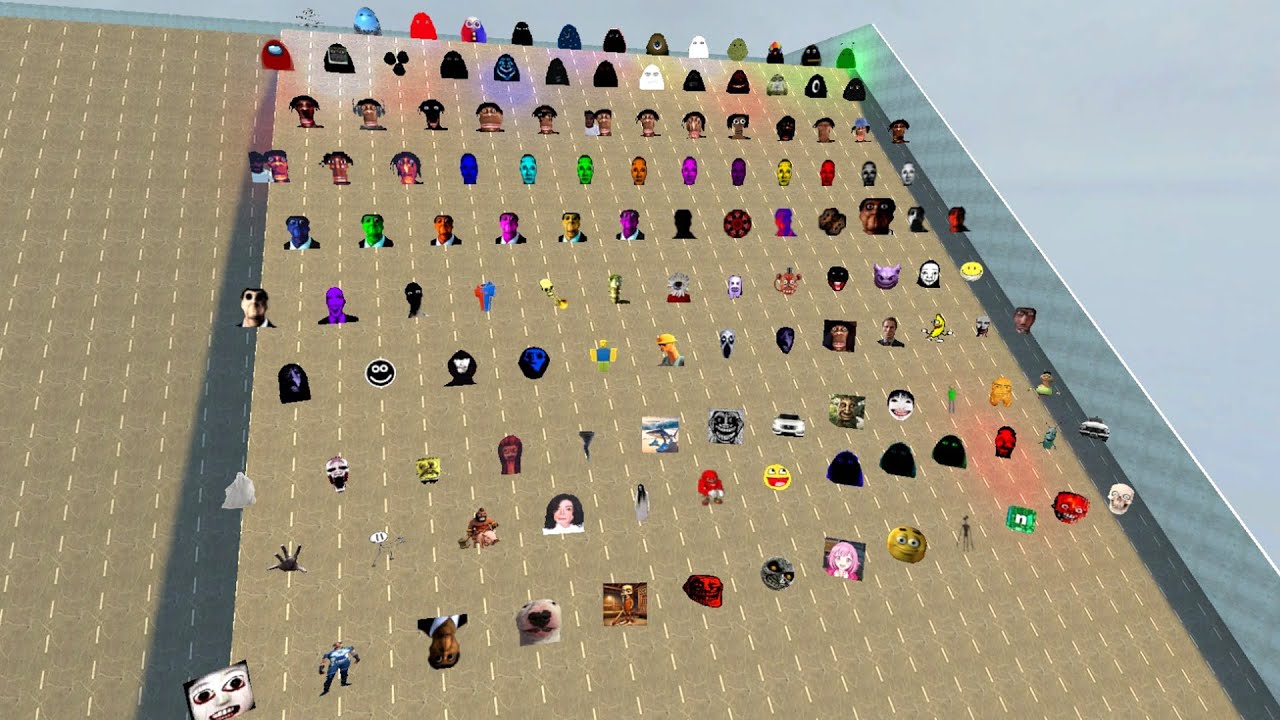 Angry Munci, Selene, Obunga, Juandale Family And Nicos Nextbots Family Chasing Me in Garry's Mod