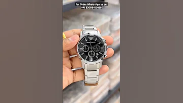 Men S Stylish Emporio Armani Renato AR2434 Wristwatch Is The Perfect Choice For Everyday Wear 