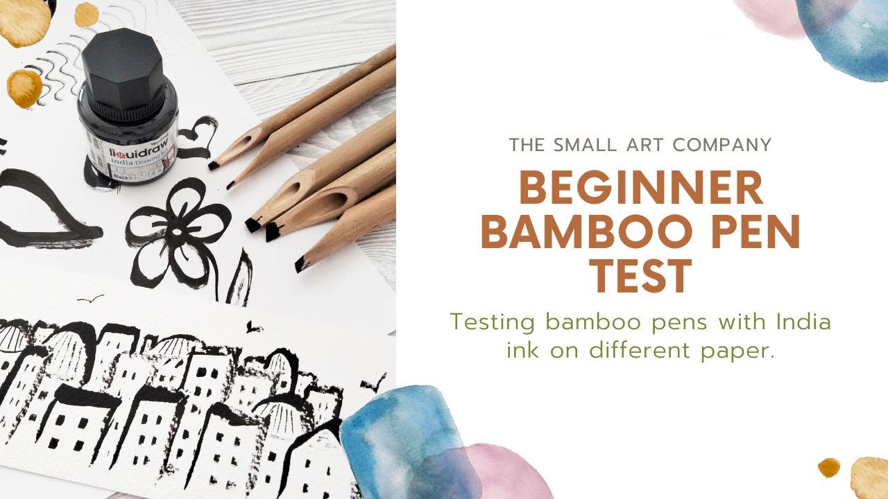 Experimenting with bamboo pens and India ink as a beginner to calligraphy