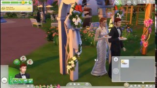 Sims 4 asluym challange part 37 fishing and opps wedding
