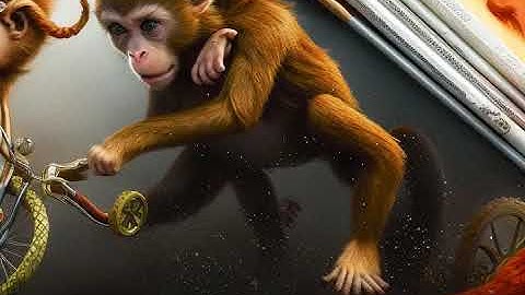 Butterflies and Monkeys - Stable Diffusion Animation (Dynamic Prompting)