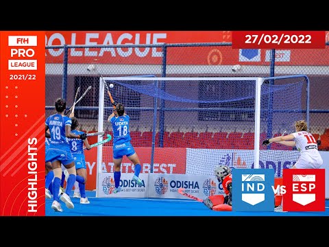 FIH Hockey Pro League Season 3: India vs Spain (Women), Game 2 highlights