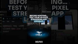 Before Hosting… Test Your VR Pixel Streaming App Locally! #3dvisualization #unrealengine #ue5 #ue4
