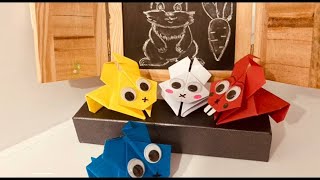 Делай Origami|Сделай сам зайчик попрыгун