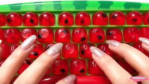 Asmr keyboard typing cute bubbly fruit themed keyboards