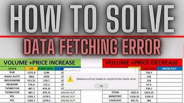 How To Solve NSE Data Fetching Error
