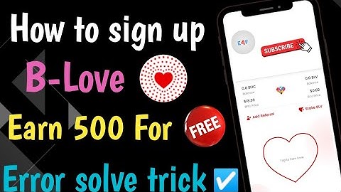 how to create account in Blove network (RPPVC9) || Blove conversion error solve || airdrops 2023