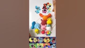 🍄What color do mixed Smiling Crtitters make?#shorts #colormixing #smilingcritters #satifying