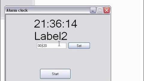Visual Basic 2008 Alarm clock