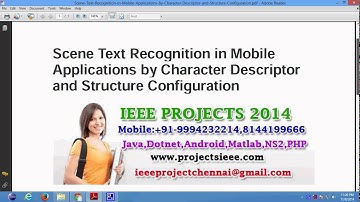 Scene Text Recognition in Mobile Applications by Character Descriptor and Structure Configuration