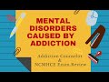 Mental Disorders Caused by Addiction  | Addiction Counselor Exam Review