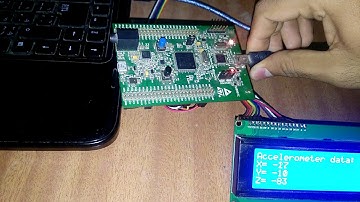 STM32F4 +LIS3DSH accelerometer demo