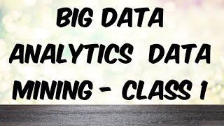 Data Mining - Presentation 1