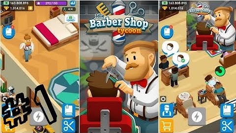 Idle Barber Shop Tycoon - Business Management Game | All Levels Gameplay Walkthrough Android iOS #1