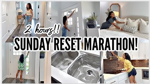 SUNDAY RESET ROUTINE MARATHON || CLEANING MOTIVATION || CLEAN WITH ME