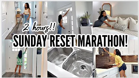 SUNDAY RESET ROUTINE MARATHON || CLEANING MOTIVATION || CLEAN WITH ME