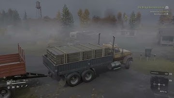 Snowrunner 4K PS5 Game play Old Bridge Reconstruction Mission Part 2