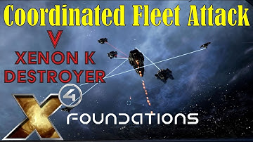Coordinated Fleet Attack on Xenon Destroyer - X4 Foundations
