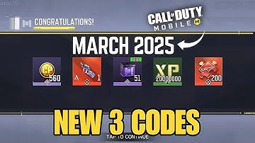 *NEW* CODM 17 WORKING NEW REDEEM CODES MARCH 2025 | NEW CODM REDEEM CODES MARCH 2024|REDEEM CP
