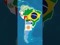 Se o brasil atacasse seus vizinhos? #mapa #maps #mapchart #countries #mapper #shorts #geografia