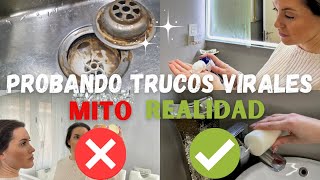 PROBANDO TRUCOS VIRALES PARA EL HOGAR🏠 MITO❌️ O REALIDAD✅️ - MERY'S HOME