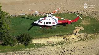 Ejercicio de los servicios de emergencia de Cantabria en el Pantano del Ebro