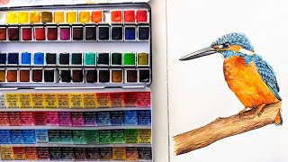 Kingfisher Watercolour Painting