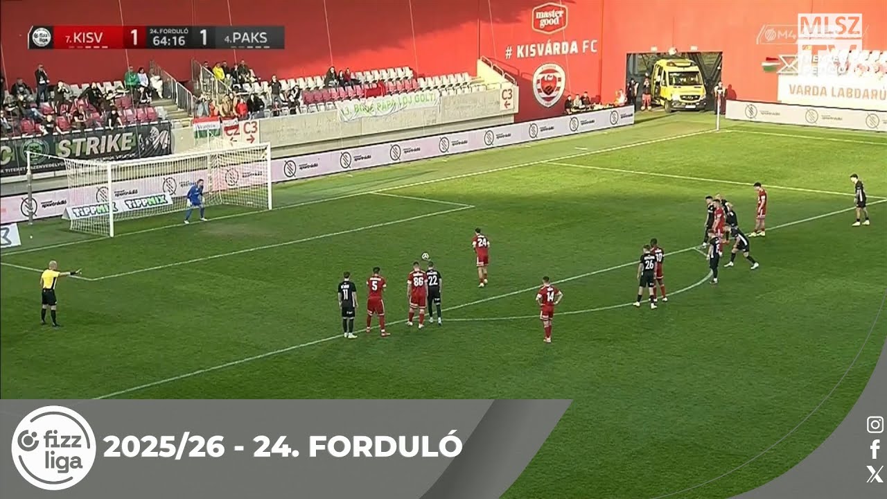 Kisvárda Master Good – Paksi FC | 2-1 | (0-1) | Fizz Liga | 24. forduló | MLSZTV