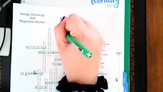 Energy, Electricity, and Magnetism Crossword Puzzle Answers