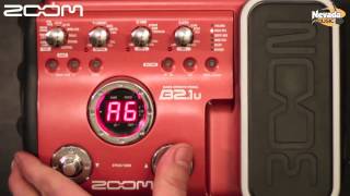 Zoom B2.1u Bass Multi Fx Processor Demo