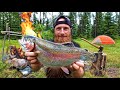 3 Days Camping in NORTHERN Canada! | Catch, Clean, Cook Football Sized Trout in the Forest!