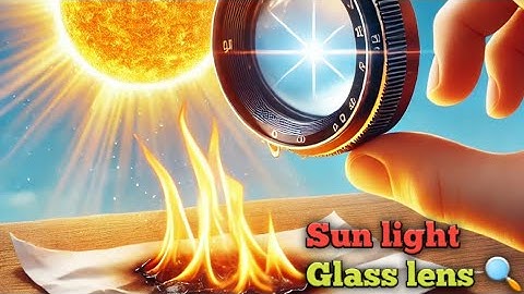 Burning Paper with a Glass Lens | Amazing Science Experiment with Sunlight