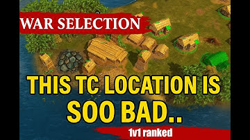 War Selection - 1v1 ranked - big problems on a small map