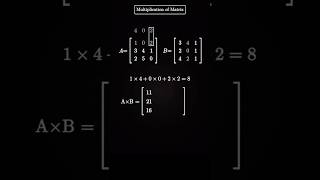 multiplication of two matrices subscribe for more study content