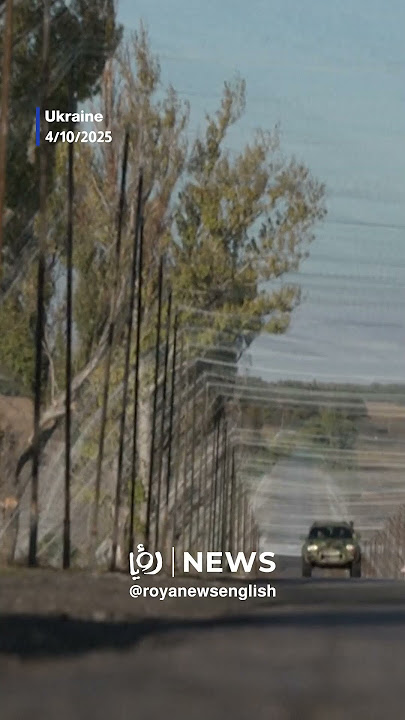Ukraine covers roads around eastern frontline with anti-drone nets