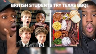 🇬🇧BRITS REACTS TO - British Highschoolers try Texas BBQ!